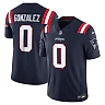 Zennovawear Christian Gonzalez New England Patriots Team Vapor FUSE. Stitched Limited Jersey - Navy