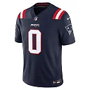 Zennovawear Christian Gonzalez New England Patriots Team Vapor FUSE. Stitched Limited Jersey - Navy