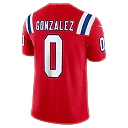 Zennovawear Christian Gonzalez New England Patriots Alternate Vapor FUSE. Stitched Limited Jersey - Red
