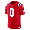 Zennovawear Christian Gonzalez New England Patriots Alternate Vapor FUSE. Stitched Limited Jersey - Red