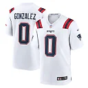 Zennovawear Christian Gonzalez New England Patriots Game Jersey - White