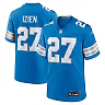 Zennovawear Christian Izien Detroit Lions Team Game Jersey - Blue