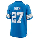 Zennovawear Christian Izien Detroit Lions Team Game Jersey - Blue