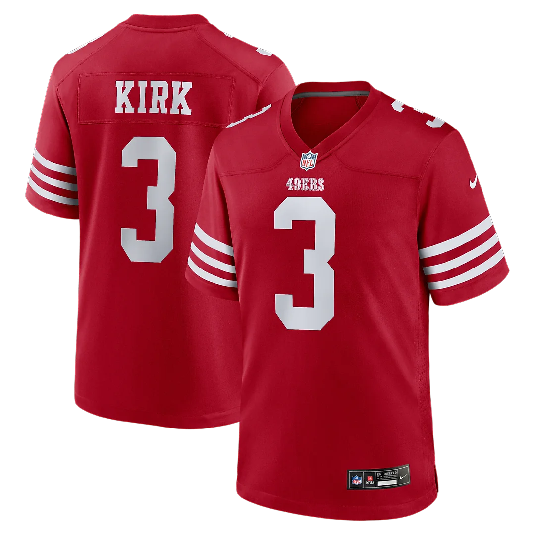 Zennovawear Christian Kirk San Francisco 49ers Team Game Jersey - Scarlet