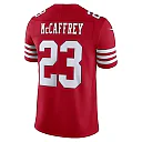 Zennovawear Christian McCaffrey San Francisco 49ers Team Vapor FUSE. Stitched Limited Jersey - Scarlet