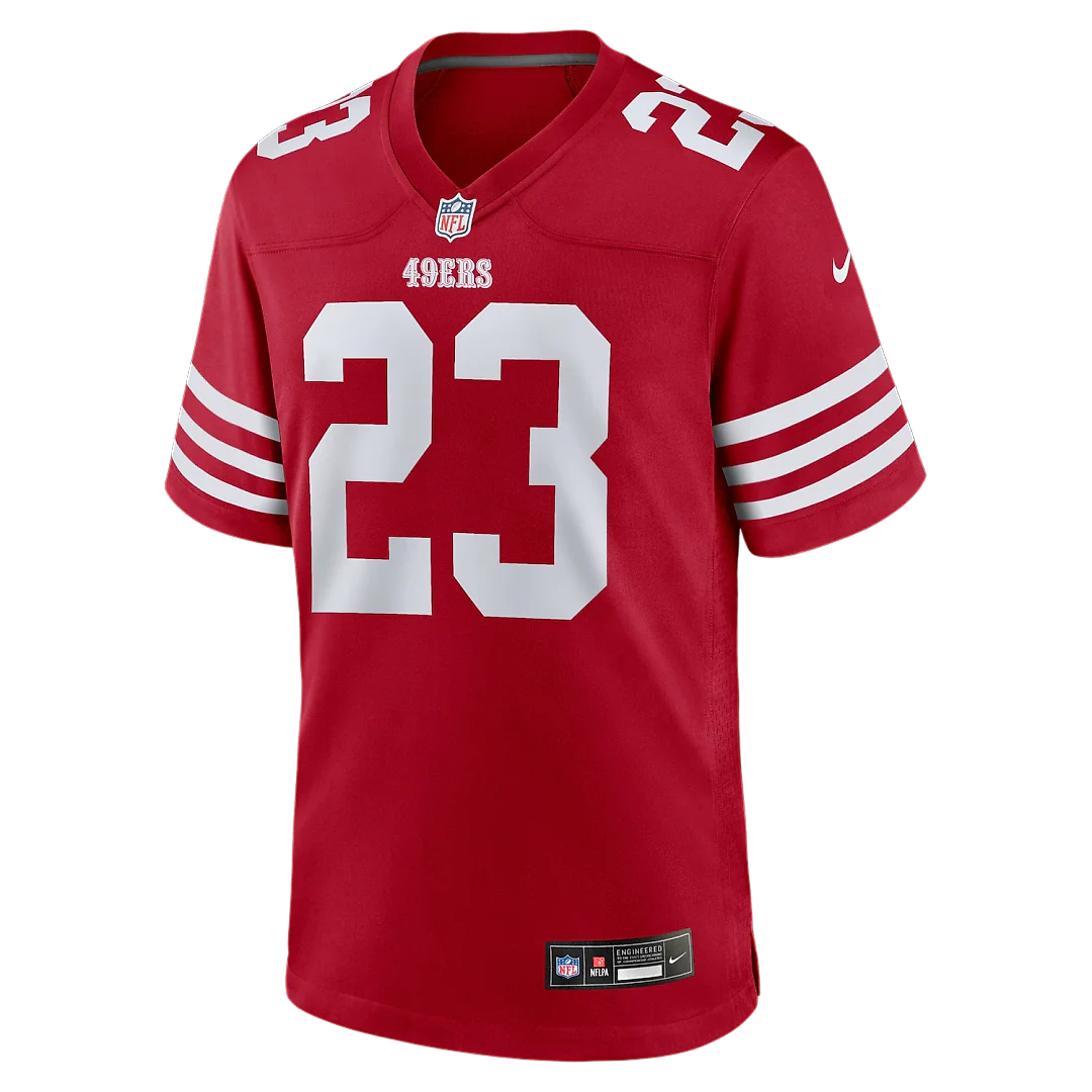 Zennovawear Christian McCaffrey San Francisco 49ers Game Player Jersey - Scarlet