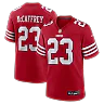 Zennovawear Christian McCaffrey San Francisco 49ers Game Player Jersey - Scarlet