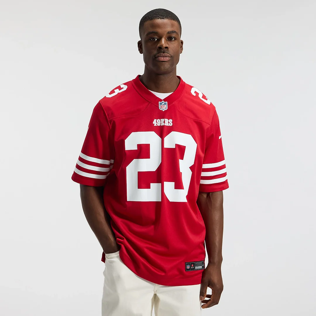 Zennovawear Christian McCaffrey San Francisco 49ers Game Player Jersey - Scarlet