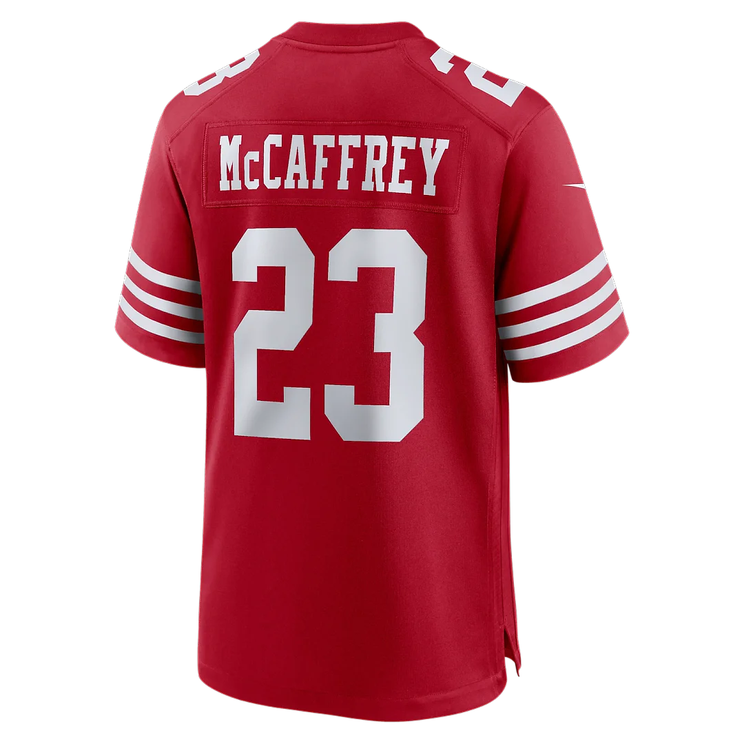 Zennovawear Christian McCaffrey San Francisco 49ers Game Player Jersey - Scarlet