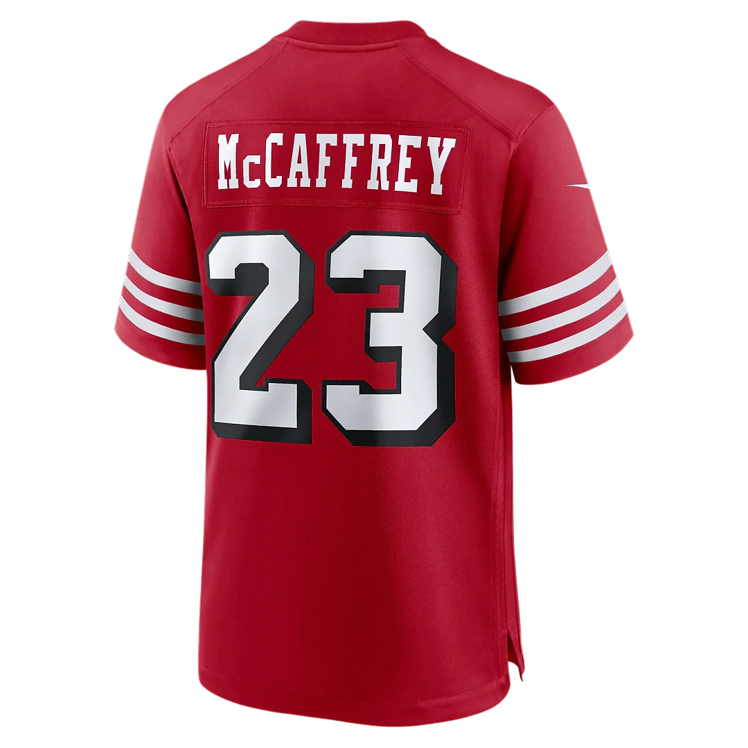 Zennovawear Christian McCaffrey San Francisco 49ers Alternate Game Player Jersey - Scarlet