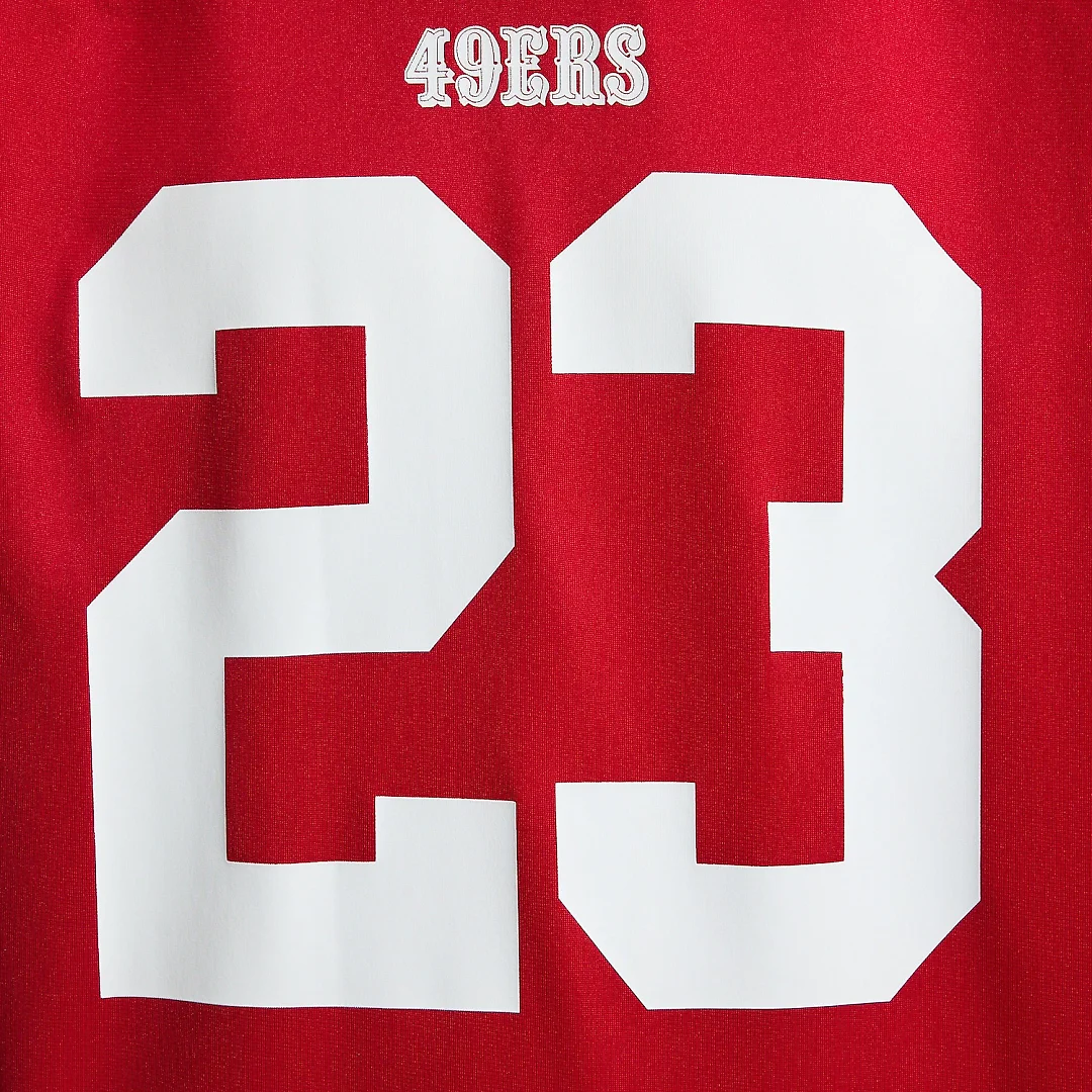 Zennovawear Christian McCaffrey San Francisco 49ers Game Player Jersey - Scarlet