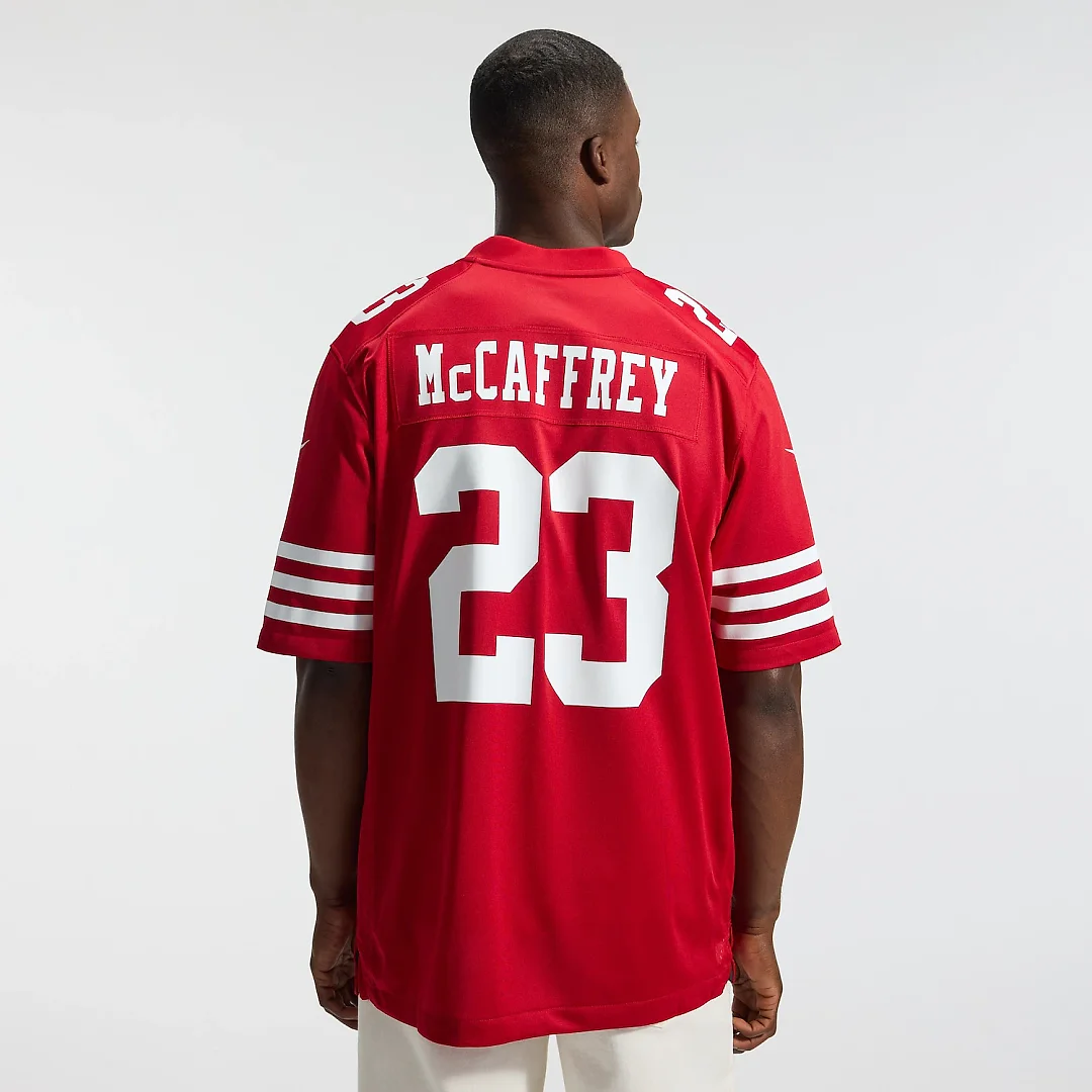 Zennovawear Christian McCaffrey San Francisco 49ers Game Player Jersey - Scarlet