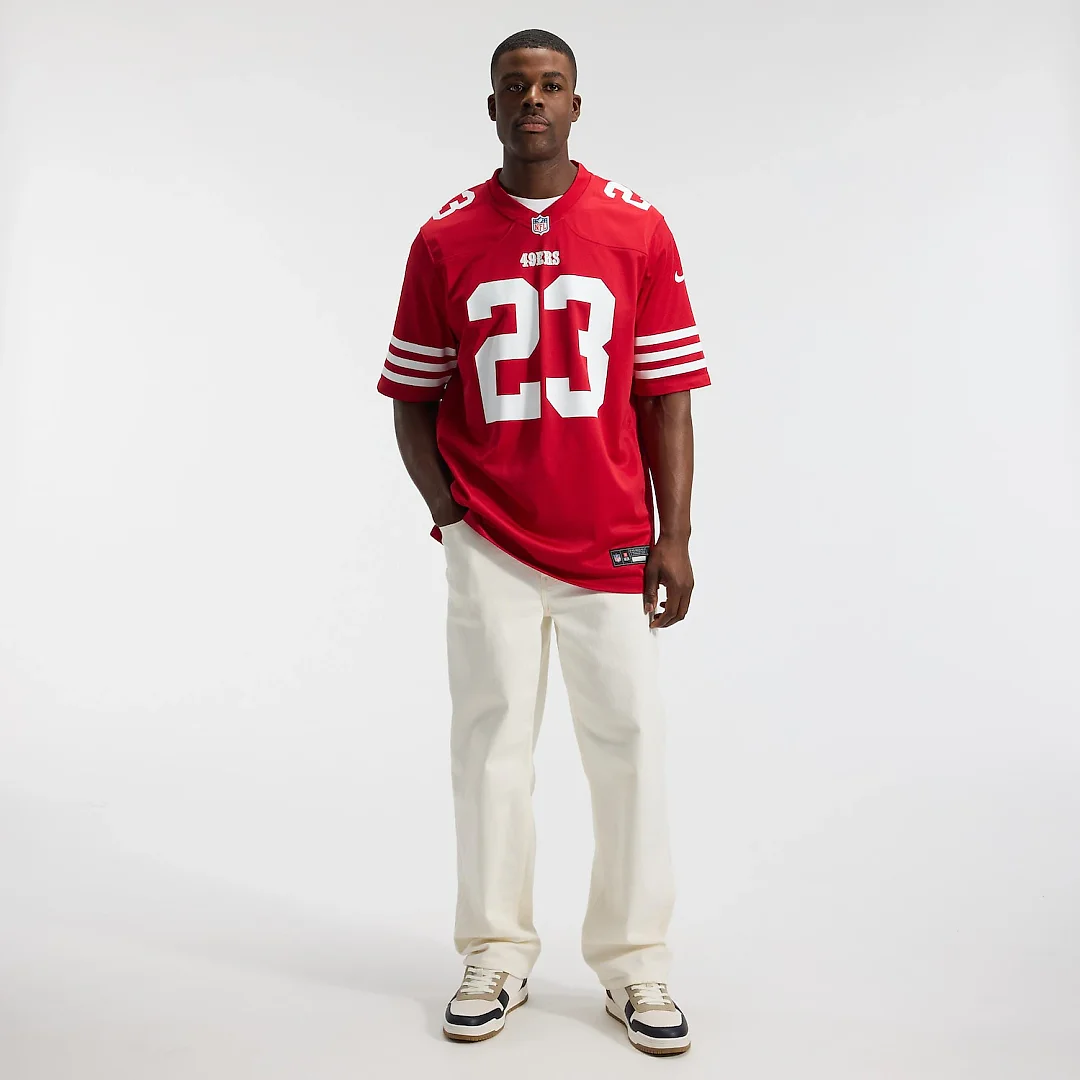 Zennovawear Christian McCaffrey San Francisco 49ers Game Player Jersey - Scarlet