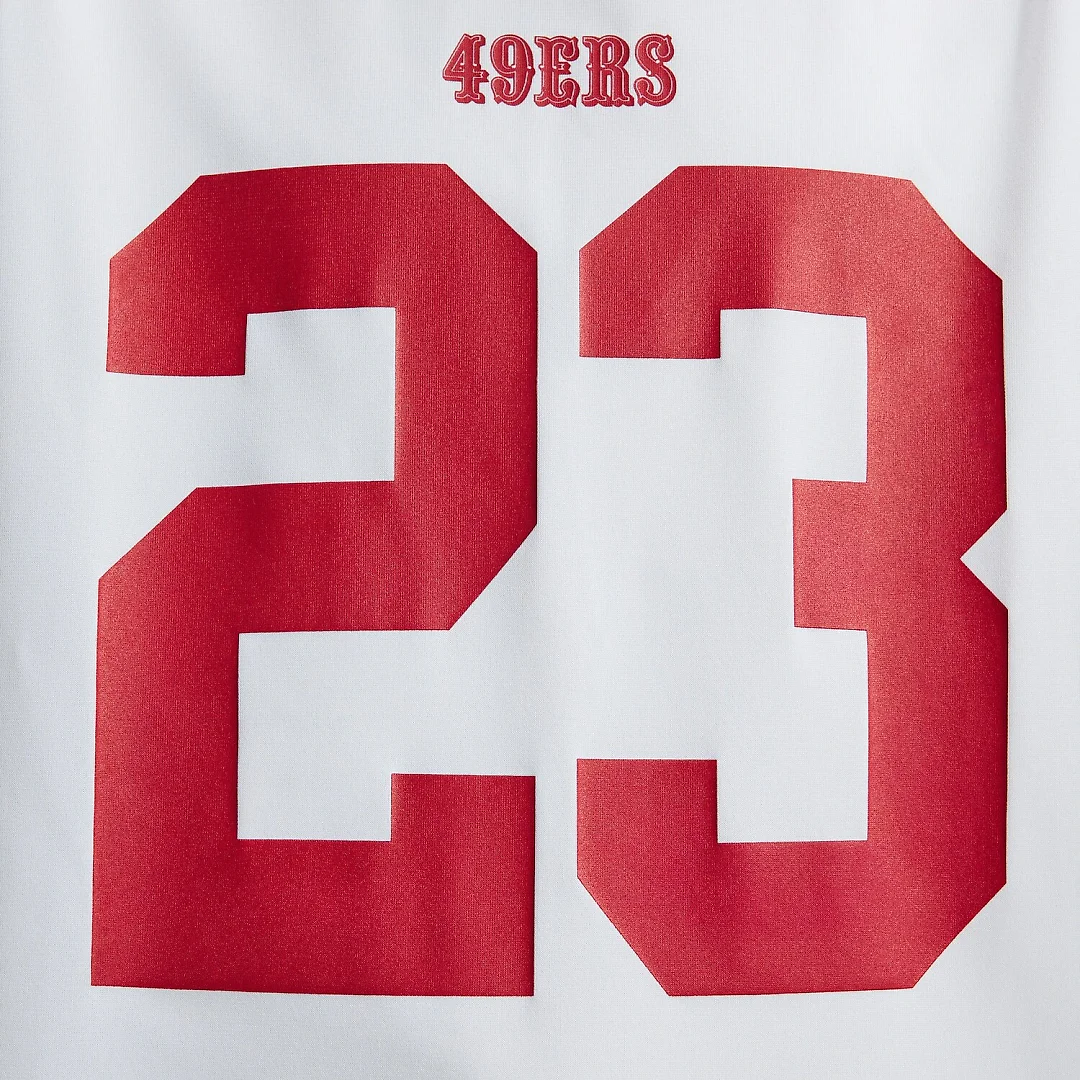 Zennovawear Christian McCaffrey San Francisco 49ers Game Player Jersey - White