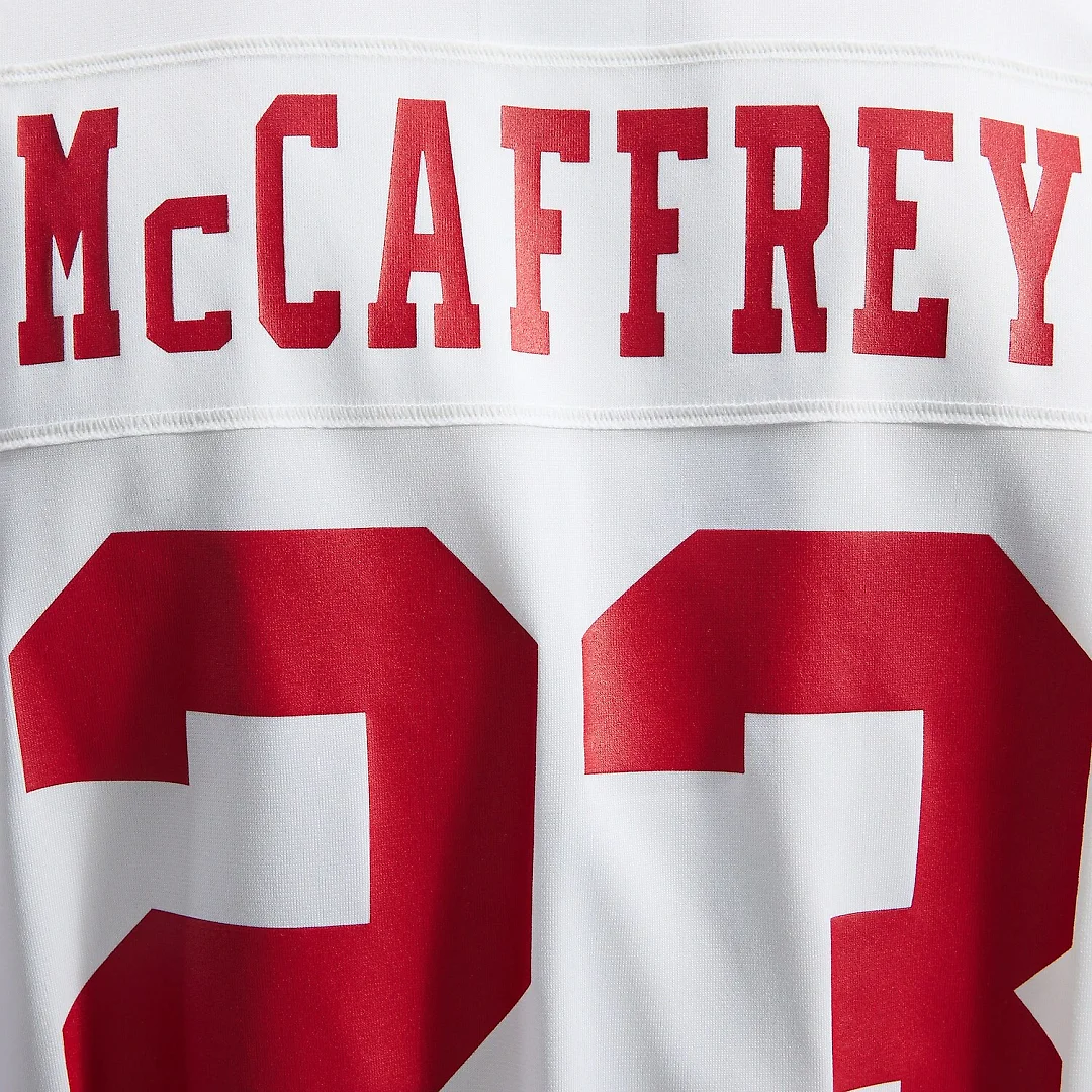 Zennovawear Christian McCaffrey San Francisco 49ers Game Player Jersey - White