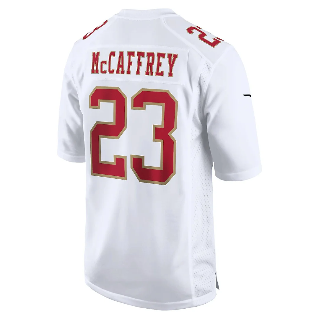 Zennovawear Christian McCaffrey San Francisco 49ers Fashion Game Jersey - White