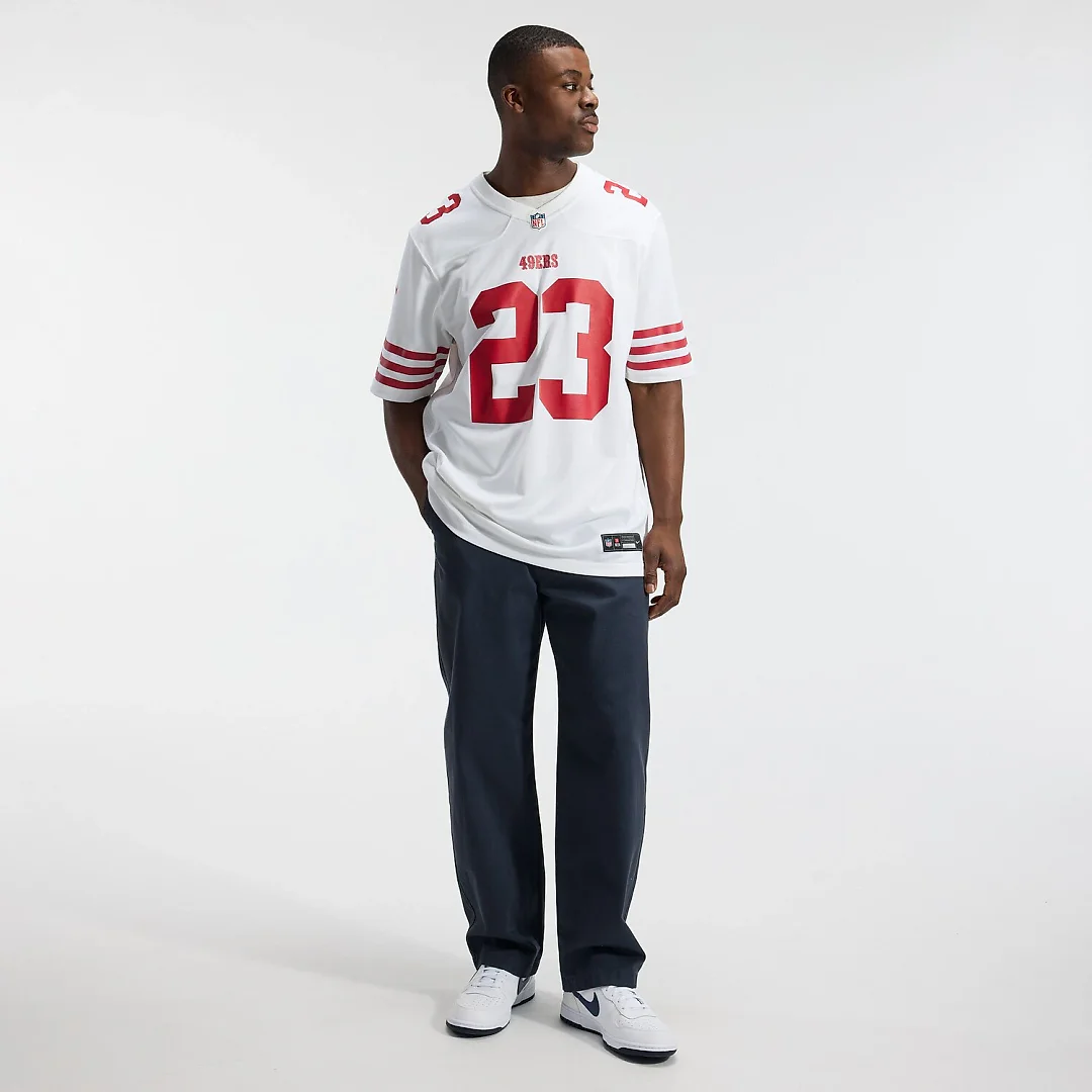 Zennovawear Christian McCaffrey San Francisco 49ers Game Player Jersey - White