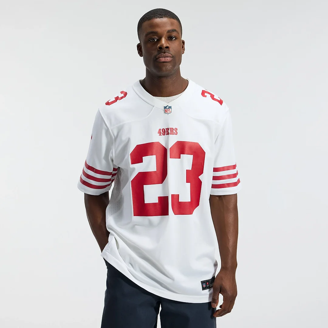 Zennovawear Christian McCaffrey San Francisco 49ers Game Player Jersey - White