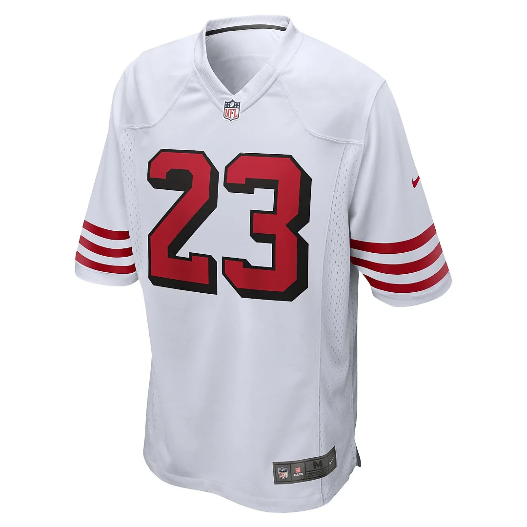 Zennovawear Christian McCaffrey San Francisco 49ers Game Jersey - White