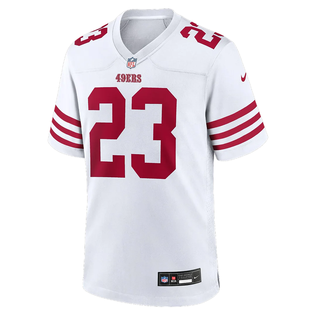 Zennovawear Christian McCaffrey San Francisco 49ers Game Player Jersey - White