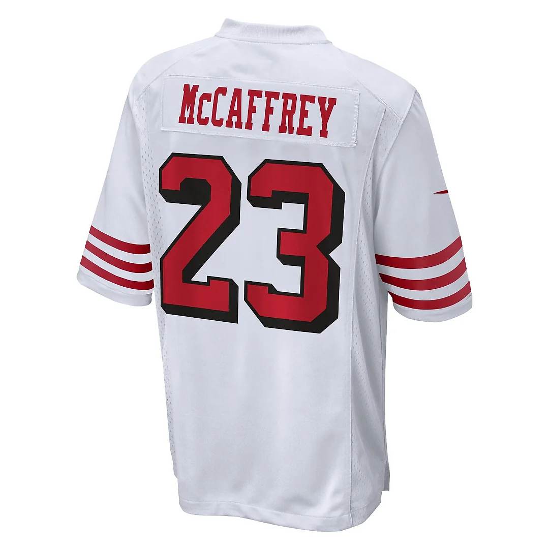 Zennovawear Christian McCaffrey San Francisco 49ers Game Jersey - White