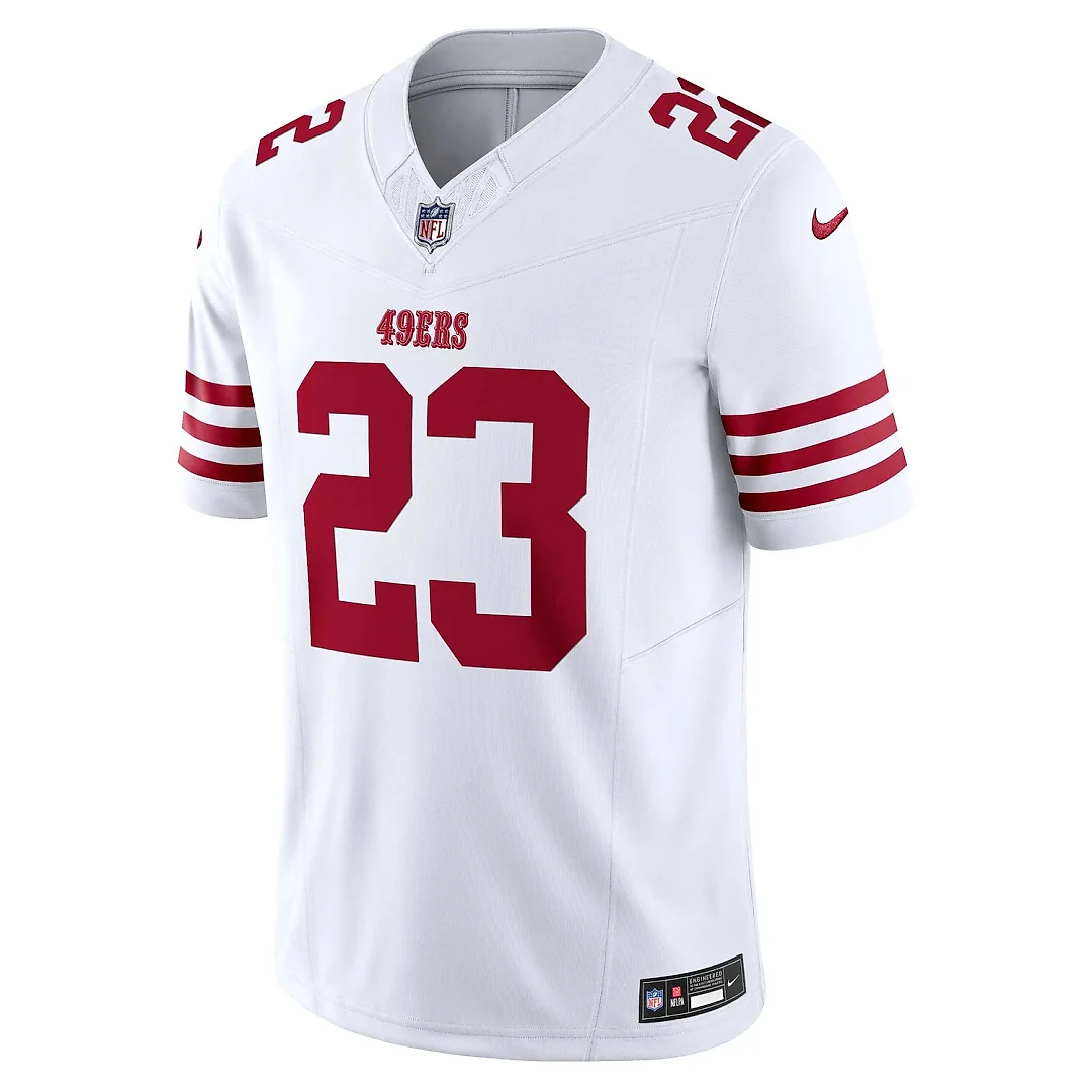 Zennovawear Christian McCaffrey San Francisco 49ers Vapor FUSE. Limited Jersey - White