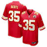 Zennovawear Christian Okoye Kansas City Chiefs Game Retired Player Jersey - Red
