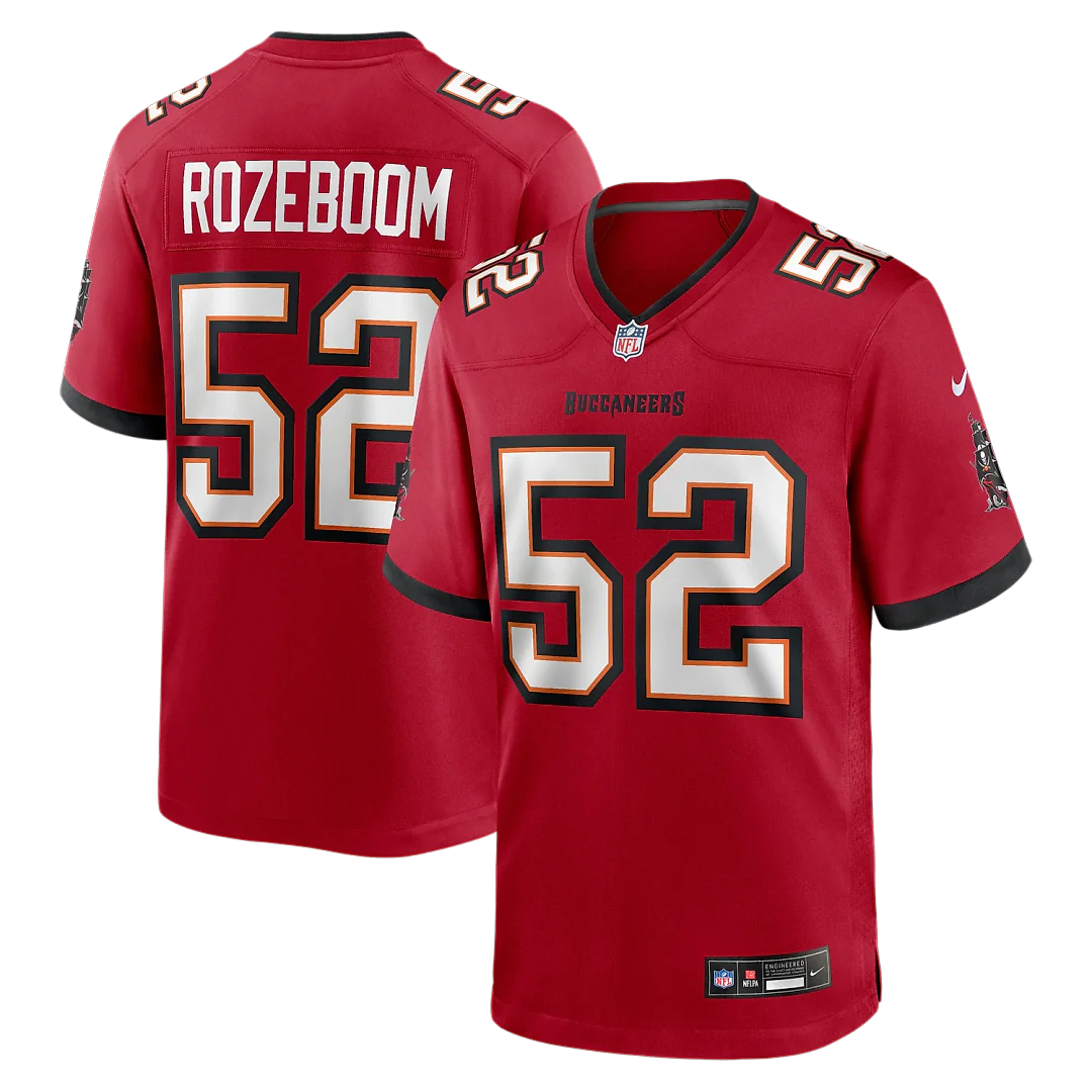 Zennovawear Christian Rozeboom Tampa Bay Buccaneers Team Game Jersey - Red