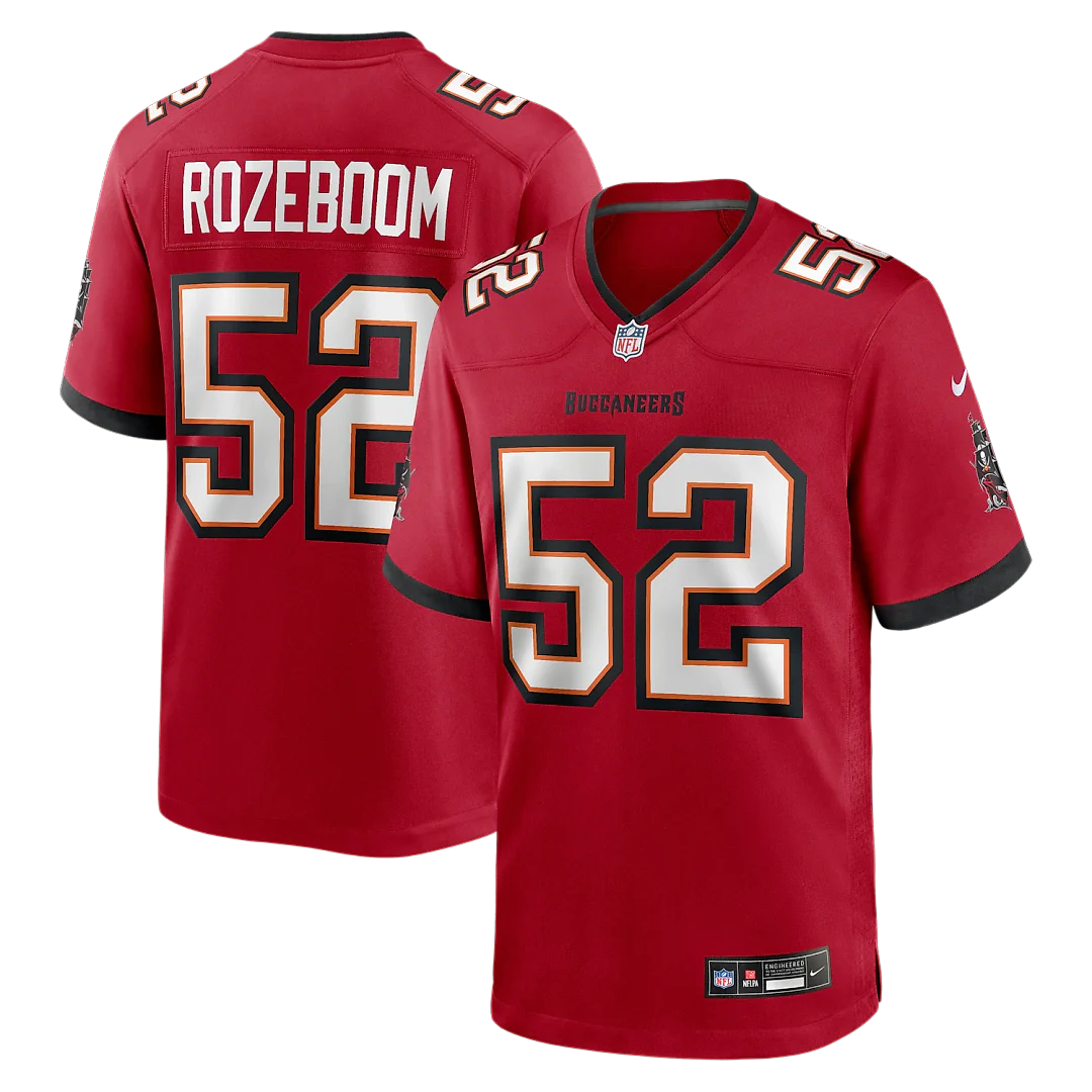 Zennovawear Christian Rozeboom Tampa Bay Buccaneers Team Game Jersey - Red