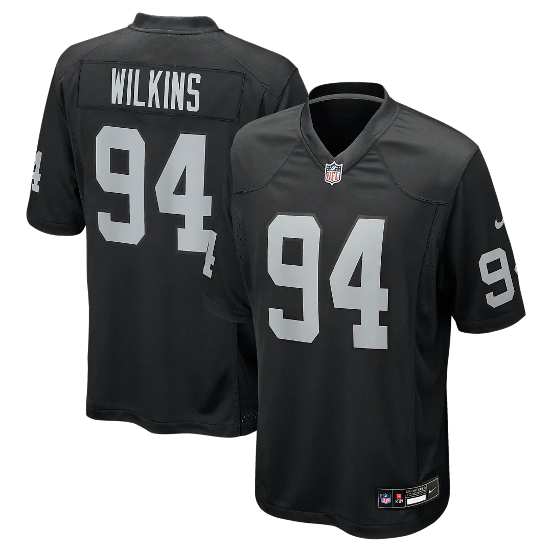 Zennovawear Christian Wilkins Las Vegas Raiders Team Game Jersey - Black