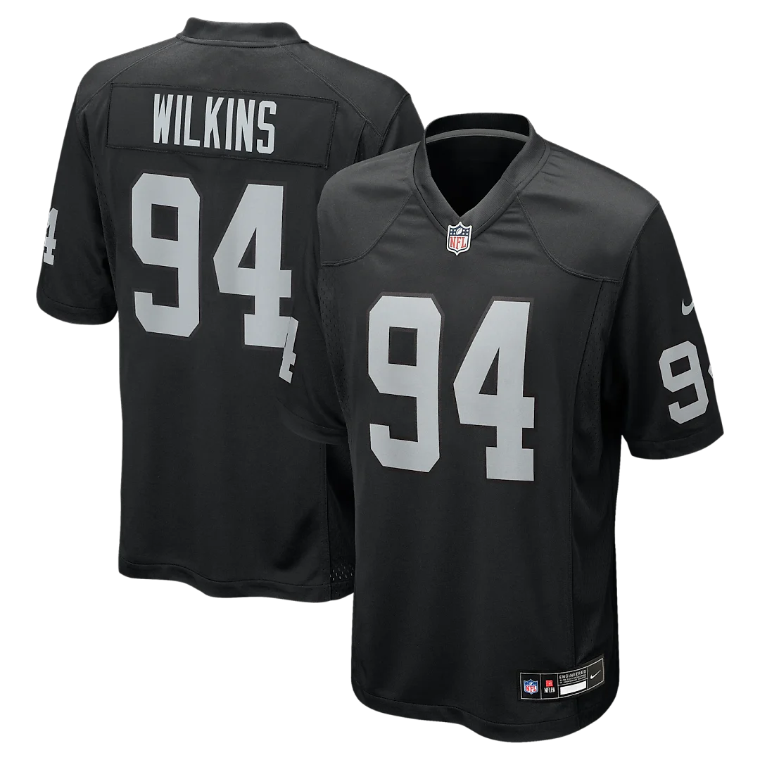Zennovawear Christian Wilkins Las Vegas Raiders Team Game Jersey - Black