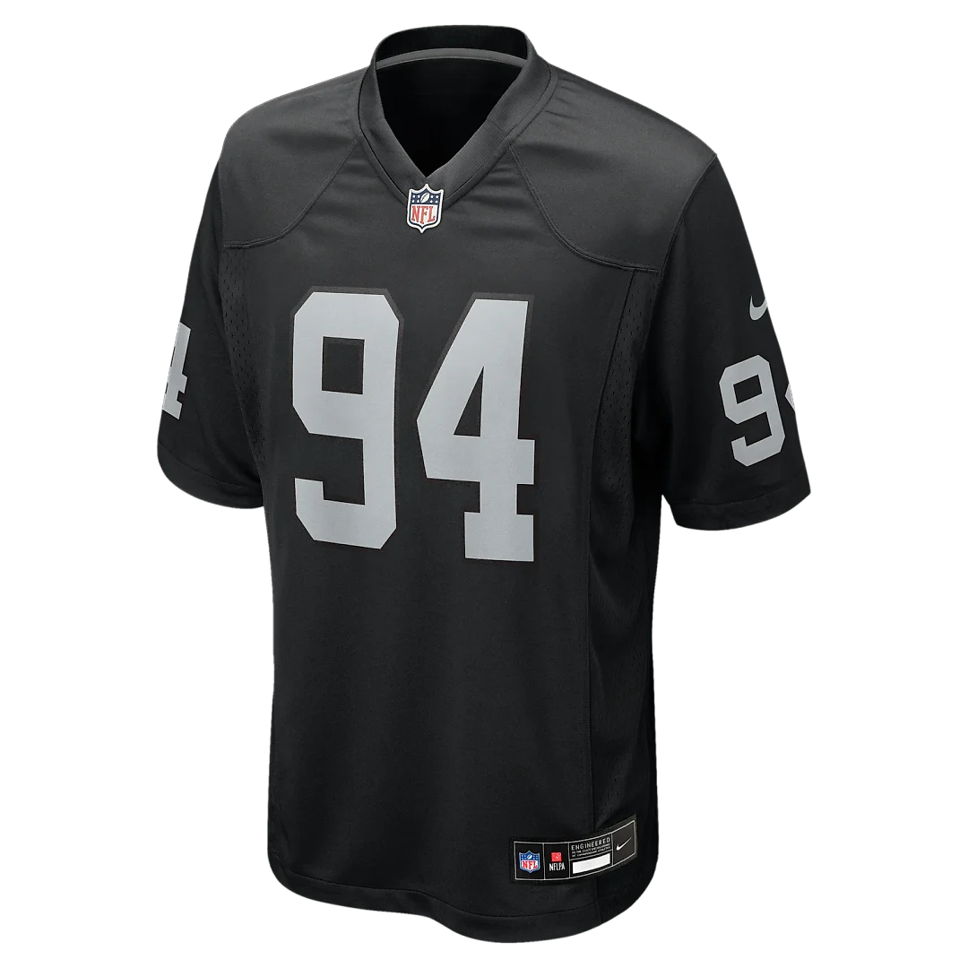 Zennovawear Christian Wilkins Las Vegas Raiders Team Game Jersey - Black