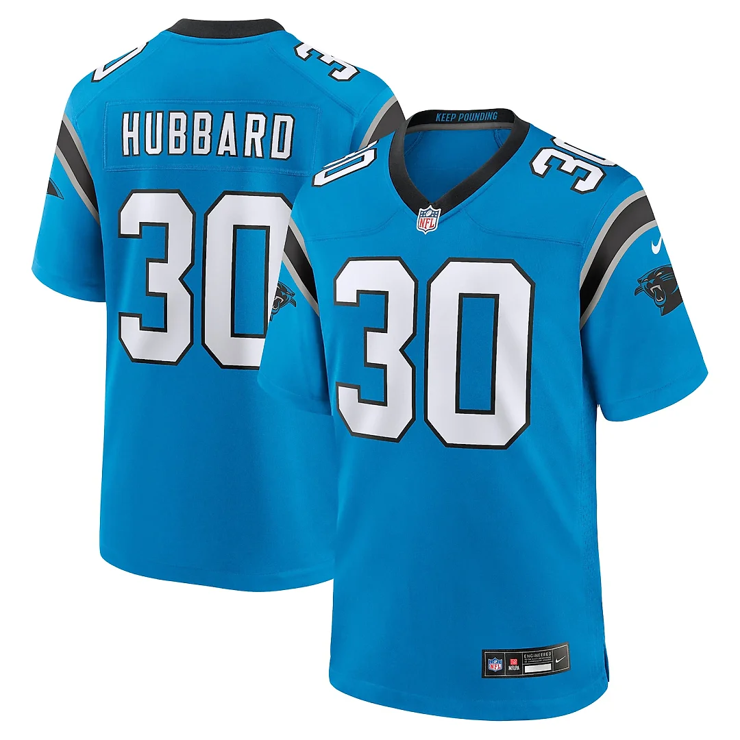 Zennovawear Chuba Hubbard Carolina Panthers Alternate Game Jersey - Blue