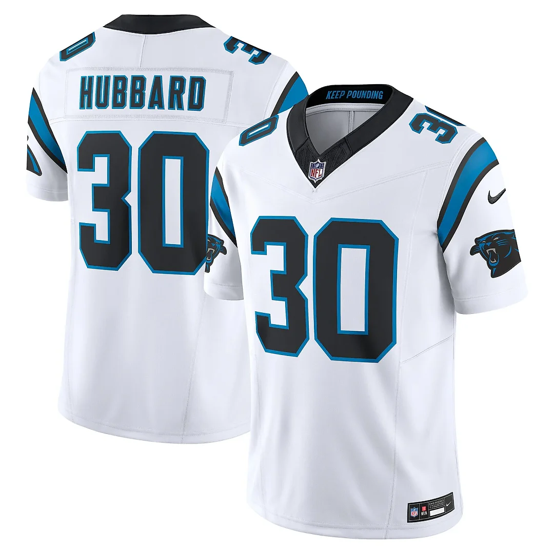 Zennovawear Chuba Hubbard Carolina Panthers Vapor FUSE. Limited Jersey - White
