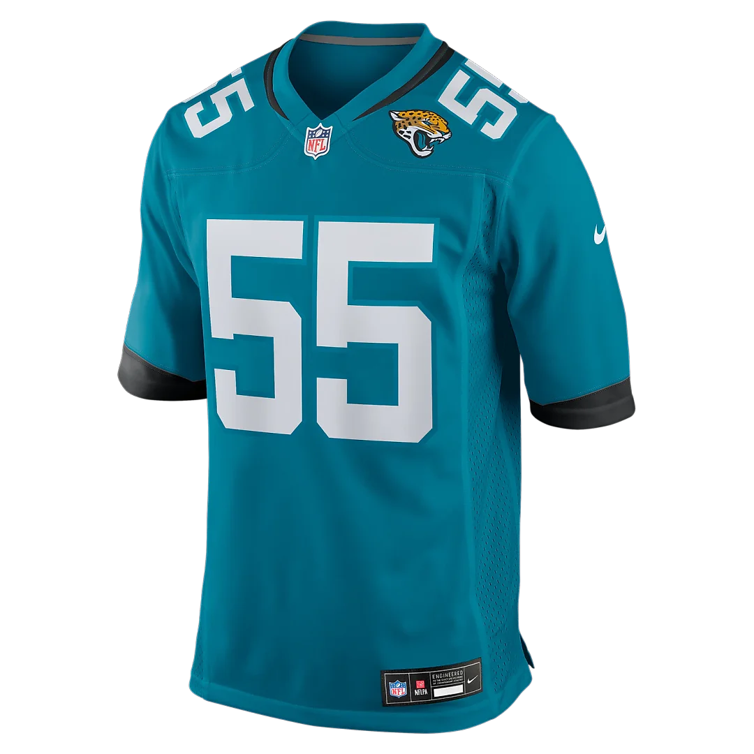 Zennovawear Chuma Edoga Jacksonville Jaguars Team Game Jersey - Teal