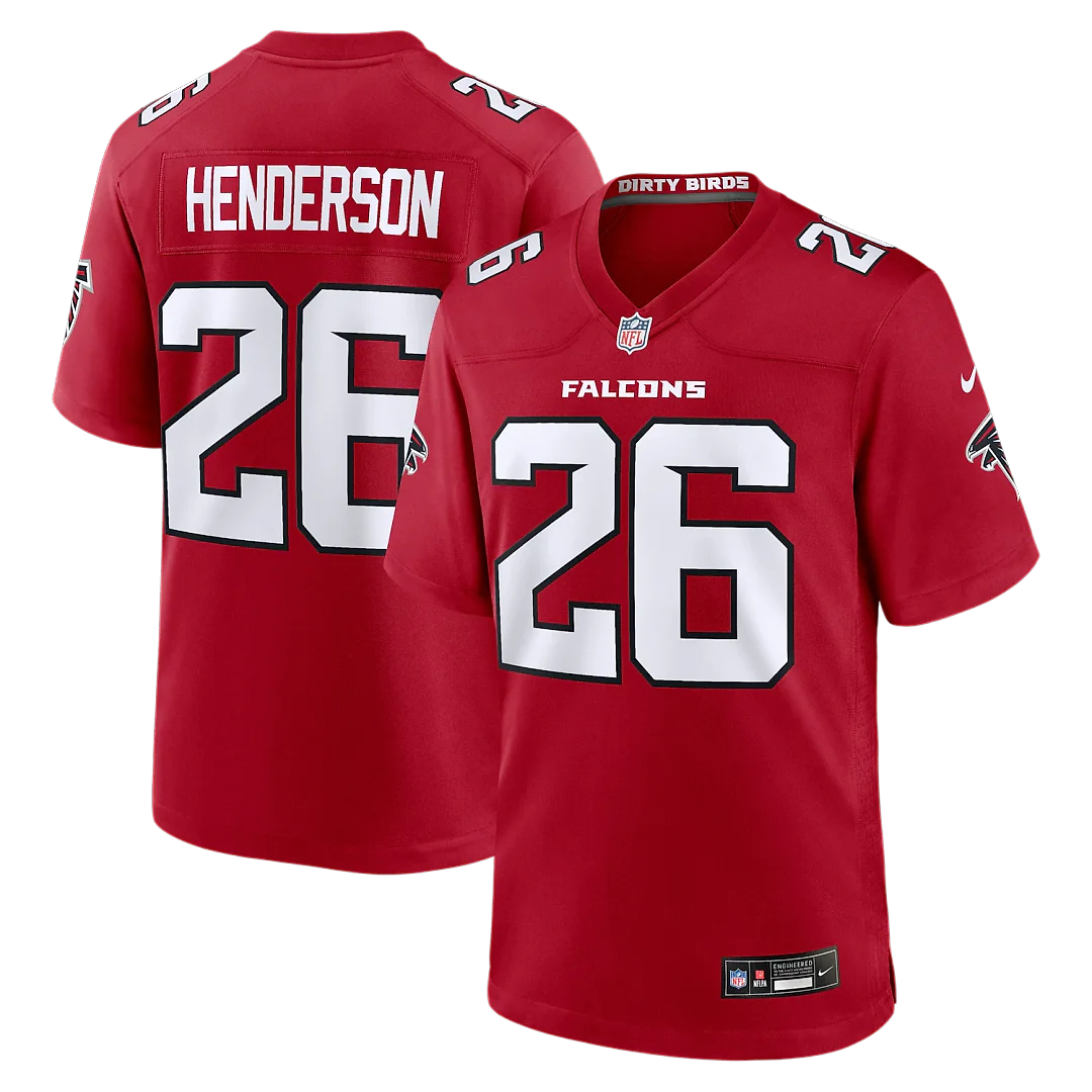 Zennovawear CJ Henderson Atlanta Falcons Team Game Jersey - Red