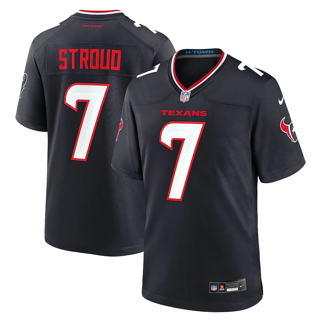Zennovawear C.J. Stroud Houston Texans Game Jersey - Navy