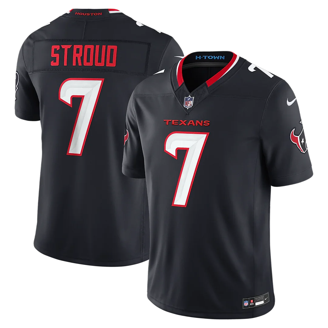Zennovawear C.J. Stroud Houston Texans Team Vapor FUSE. Stitched Limited Jersey - Navy