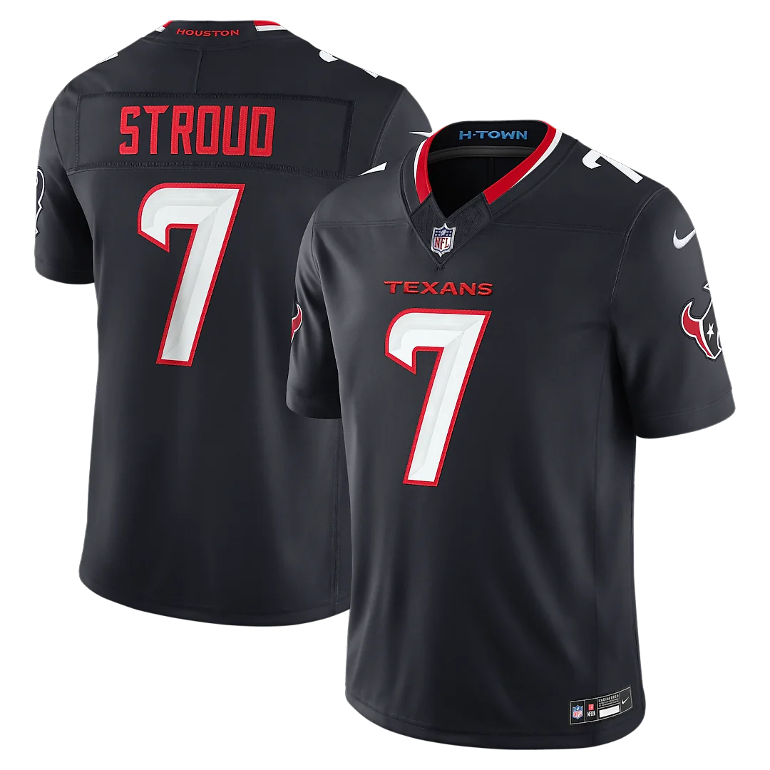 Zennovawear C.J. Stroud Houston Texans Team Vapor FUSE. Stitched Limited Jersey - Navy