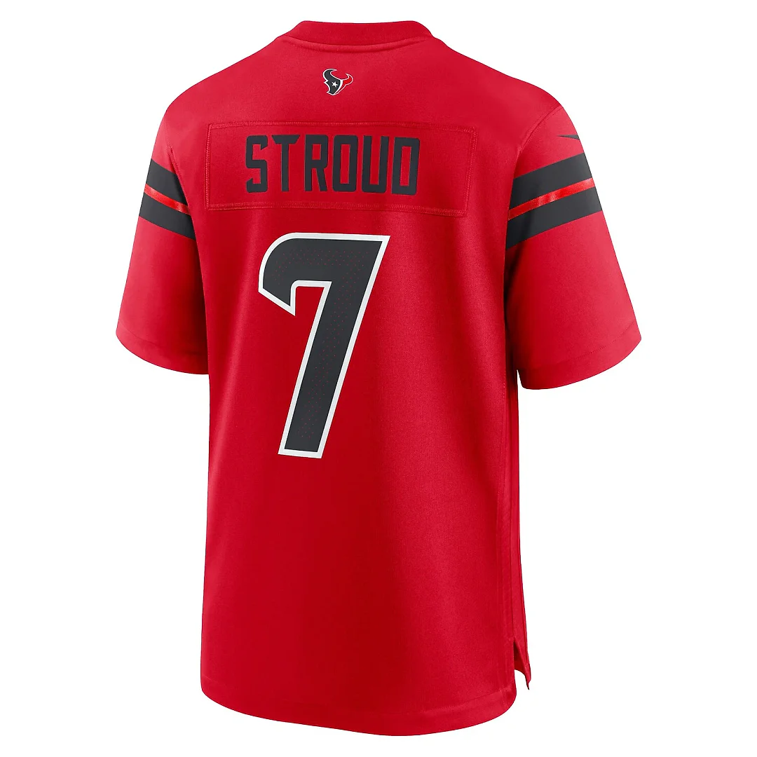 Zennovawear C.J. Stroud Houston Texans Alternate Game Jersey - Red