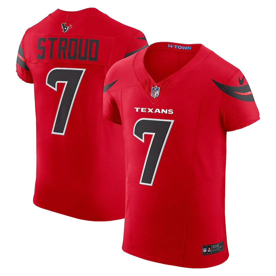Zennovawear C.J. Stroud Houston Texans Alternate Vapor FUSE. Elite Jersey - Red