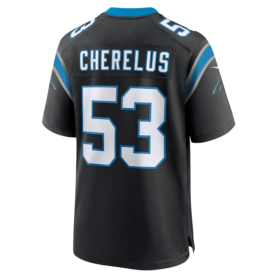 Zennovawear Claudin Cherelus Carolina Panthers Team Game Jersey - Black