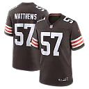 Zennovawear Clay Matthews Cleveland Browns Game Retired Player Jersey - Brown