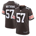 Zennovawear Clay Matthews Cleveland Browns Game Retired Player Jersey - Brown