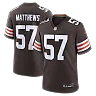 Zennovawear Clay Matthews Cleveland Browns Game Retired Player Jersey - Brown