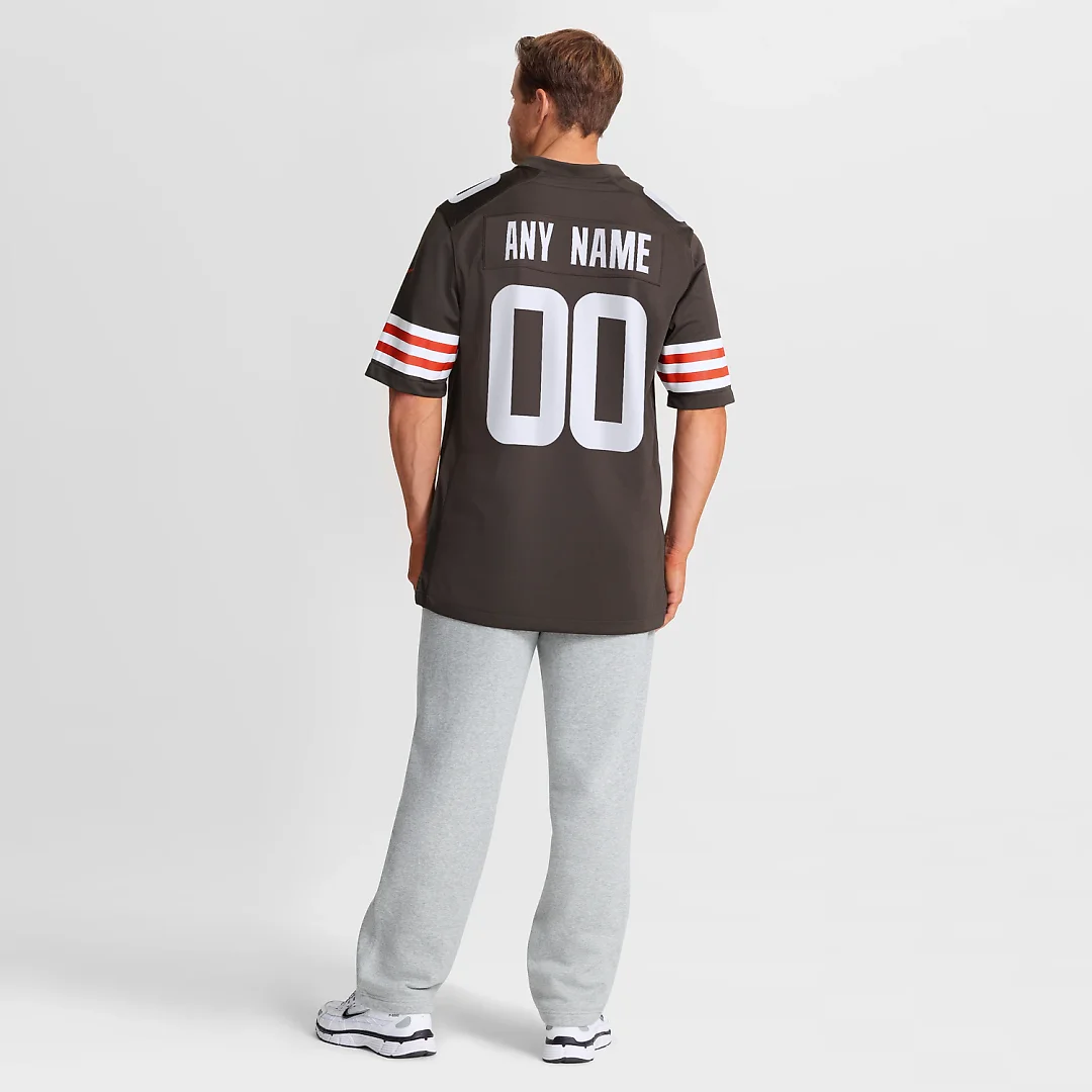 Zennovawear Cleveland Browns Custom Game Jersey - Brown