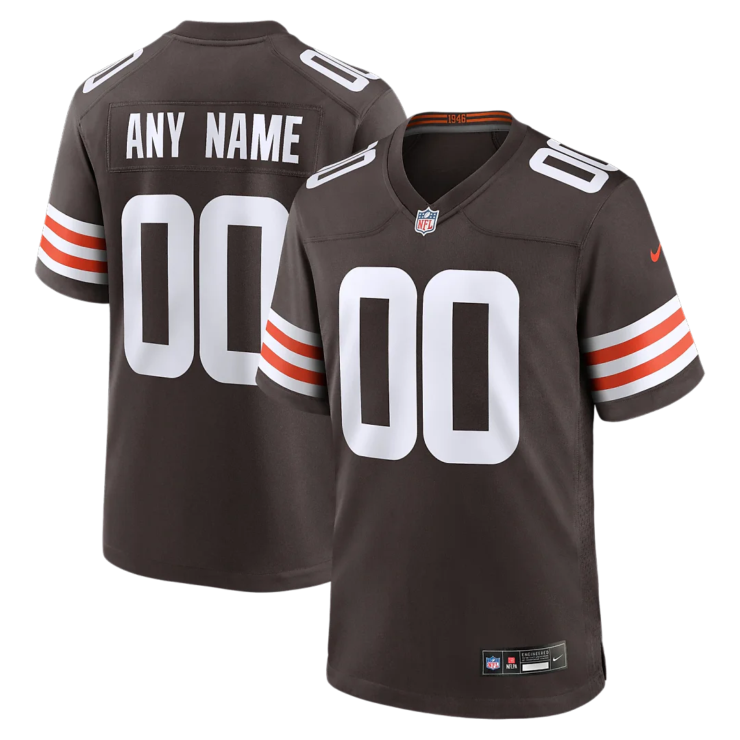 Zennovawear Cleveland Browns Custom Game Jersey - Brown