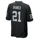 Zennovawear Cliff Branch Las Vegas Raiders Retired Player Game Jersey - Black
