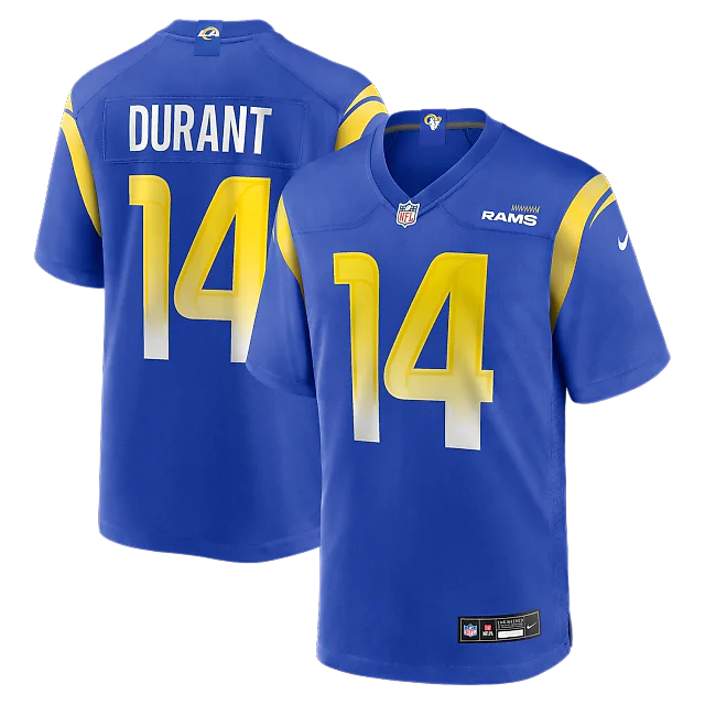 Zennovawear Cobie Durant Los Angeles Rams Game Player Jersey - Royal