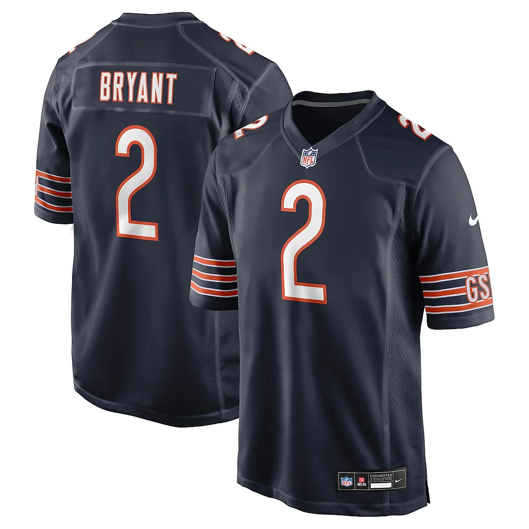 Zennovawear Coby Bryant Chicago Bears Team Game Jersey - Navy